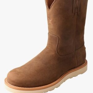 TWISTED X MEN'S DISTRESSED SADDLE CASUAL BOOTS - ROUND TOE Color:Brown,Size:11.5